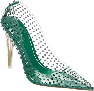 Valentino Rockstud 110 Vinyl & Leather Pump