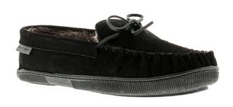 Hush Puppies Hush puppies leren heren pantoffels zwart