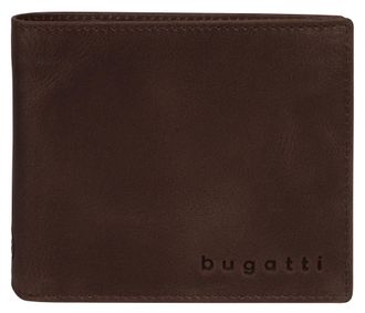 Bugatti Geldb&ouml;rse BUGATTI VOLO, Herren, braun, Leder, unifarben, Kleinlederwaren Geldb&ouml;rse, echt Leder