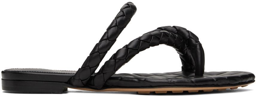 サンダル・ミュール BOTTEGA VENETA Black nappa leather Cushion sandals Bottega Veneta: Black Leather Sandals now up to −50% | Stylight