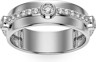 Pompeii3 5/8Ct Diamond Ring Mens Lab Grown 7mm Polished Wedding Band in 10k Gold