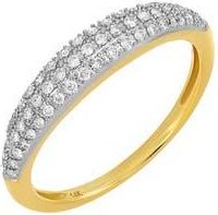 Carriere Jewelry Pavé Diamond Ring - 0.21ct. in 14K Yellow Gold at Nordstrom Rack, Size 6.5