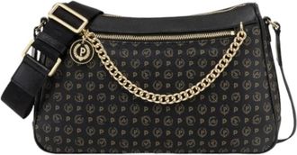 Pollini Klassieke Heritage Schoudertas in Zwart - Dames - Schoudertassen - Zwart - ONE Size - Leer - Tassen