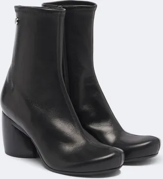 Loewe Oval leather ankle boots