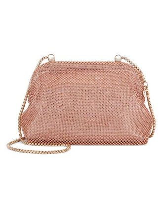 Raf&eacute; New York Brooke Diamante Frame Clutch in Apricot at Nordstrom, Size Small
