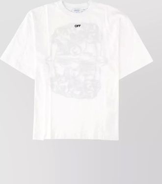 Off-white cotton logo t-shirt
