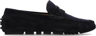 Emporio Armani Suede Loafers - Heren - Loafers - Blauw - 43 EU - Leer - Schoenen