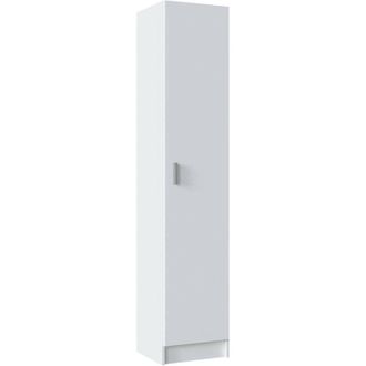 Dmora Armadio multiuso 1 anta Alexander, Mobile ausiliario, Guardaroba porta scarpe con ripiani, Scarpiera verticale, 37x37h180 cm, Rovere - Dmora