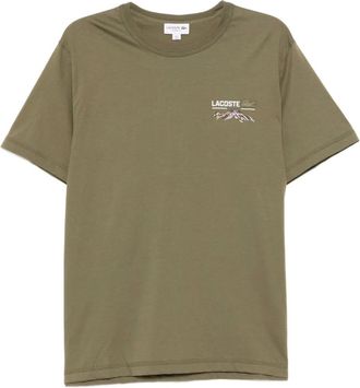 Lacoste graphic-print cotton T-shirt - men - Cotton - 3 - Green