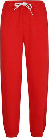 Polo Ralph Lauren Bright Hibiscus Athletic Enkellange Broek - Dames - Sweatpants - Rood - S - Katoen - Broeken