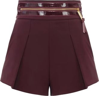 Elisabetta Franchi high-waisted shorts - Brown
