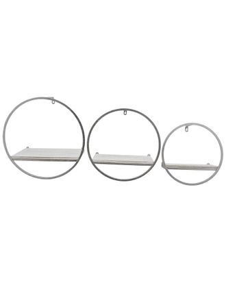 Sagebrook Home Set Of 3 Wall Shelves