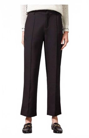 Tribal Fly Front Straight Trouser In Black
