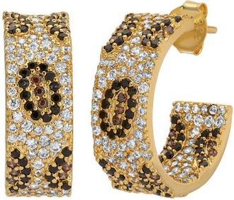 Native Gem Maneater Leopard Hoops in Leopard Maneater at Nordstrom