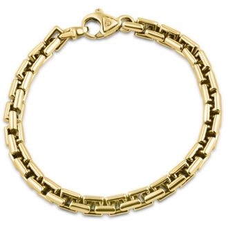 Pompeii3 Mens Solid Box 14k Gold (49grams) or Platinum (78gram) 6.5mm Bracelet 8.5