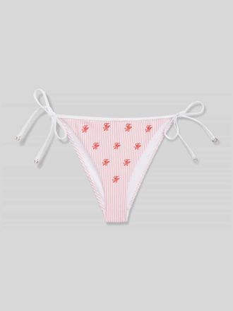 Tommy Hilfiger Bikinihose aus Seesucker mit Bindeb&auml;ndern in Rosa, Gr&ouml;&szlig;e XL