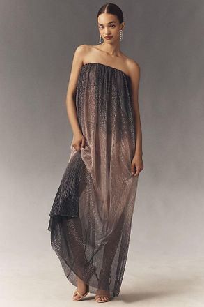 L&rsquo;Id&eacute;e Dante Strapless Maxi Dress