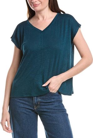 Eileen Fisher Eileen Fisher V Neck Square Linen T-Shirt