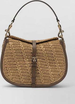 Etro medium raffia shoulder bag