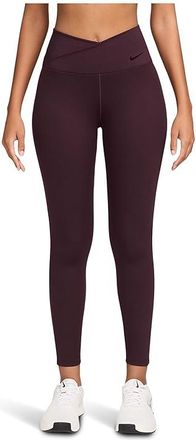 Nike Dri-FIT One High-Waisted 7/8 Leggings Womens Workout Burgundy Crush/Burgundy Ash : XS (US 0-2), Elastane/Polyester