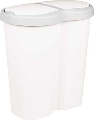 vidaXL Cesta De Basura Blanco 48 X 30 X 51 Cm Pp Vidaxl