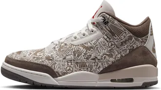 Nike Jordan Mens Air Jordan 3 Retro Laser Shoes in Grey | JA1369-001