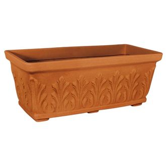 Monacis Macetero Decorativo Cl&aacute;sico Tradicional De 70x33 Cm Y 27 Cm De Alto, Fabricado En Pol&iacute;mero De Terracota Resistente Para Plantas De Jard&iacute;n Y Terraza