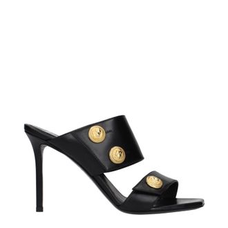 Balmain Damess Sandalen zwart leer