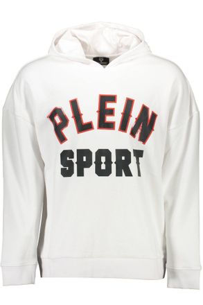 Plein Sport Bianco Cotton Men Mens Sweatshirt