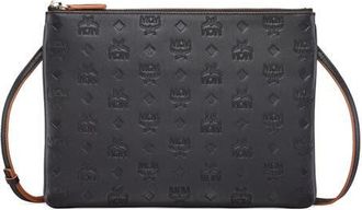 MCM Aren Crossbody Pouch in Monogram Leather in Black at Nordstrom
