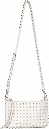 John Richmond Tassen, Dames, Wit, ONE Size, Mini Schoudertas met Ketting en Noppen