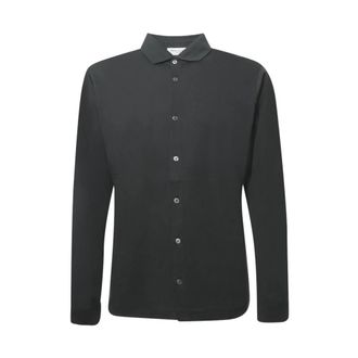 Balmain Lange mouwen katoenen shirt - Heren - Casual Overhemden - Zwart - XL - Katoen - Overhemden
