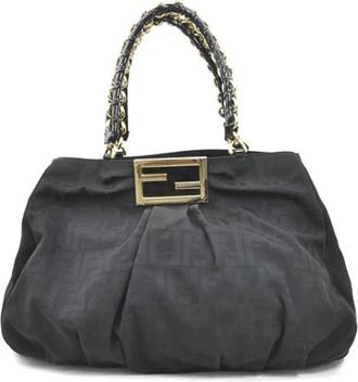 Fendi Pre-owned Handbags, female, Black, Size: ONE SIZE Pre-owned Nylon fendi-bags