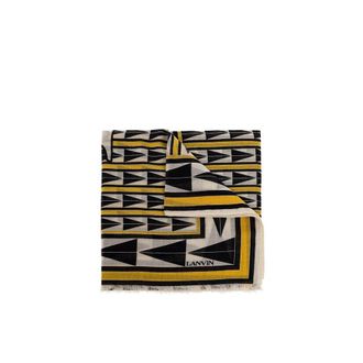 Lanvin Bicolor Wool Womens Scarf