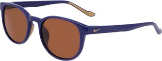Nike Stijlvolle zonnebril met Flow Design - Heren - Zonnebrillen - Blauw - 53 MM - Accessoires