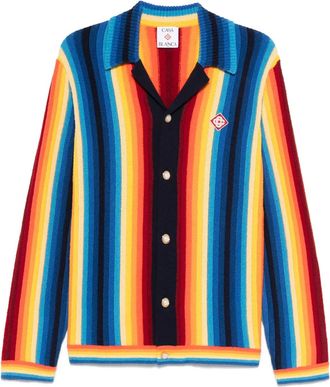 Casablanca Cardigan con effetto sfumato - Blu