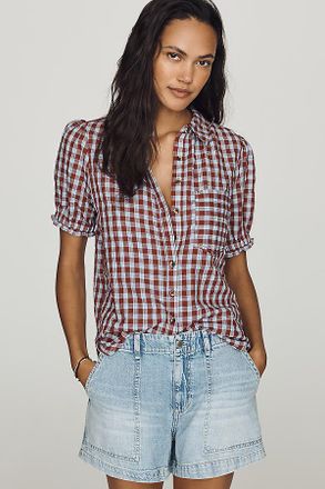 Pilcro Aly Puff-Sleeve Blouse