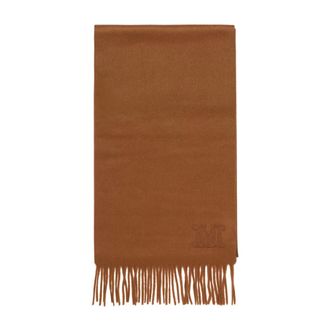 Max Mara Accessoires, Dames, Bruin, ONE Size, Wol, Camel Wool Scarf
