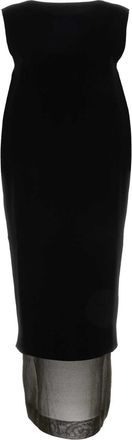 Khaite Womens Black Viscose Blend Malik Dress - Size X-Small