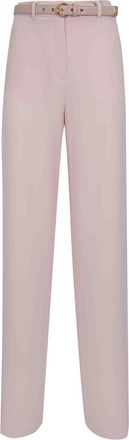 Max Mara Mstamico Cady Trousers With Pink Belt