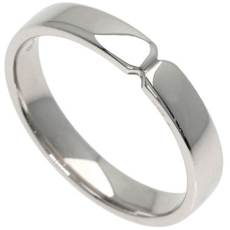 Herm&egrave;s Platinum 950 Band Ring (Pre-Owned)