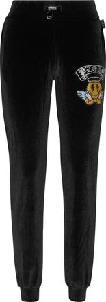 Philipp Plein Broeken Jogging - Dames - Sweatpants - Zwart - XS - Polyester - Broeken