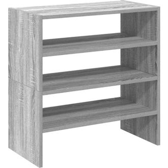 vidaXL Zapateros 2 Uds Apilables Gris Sonoma 60x30x30,5 Cm Vidaxl