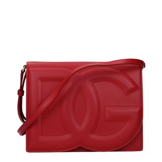 Dolce & Gabbana Dolce&Gabbana Damens Umh&auml;ngetaschen aus rotem Leder