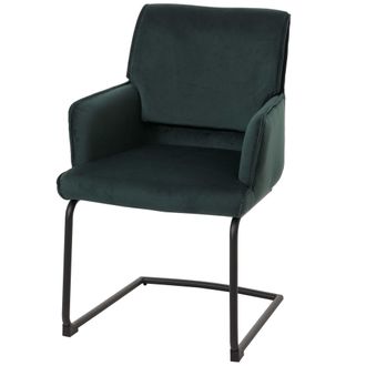 Hhg Hhg - Nunca Usado] Silla Basculante 416, Silla De Comedor Silla De Cocina, Tela/textil Oeko-tex, Verde