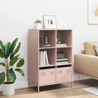 Berkfield Home Highboard&not;Pink 68x39x103.5 cm Steel in Pink