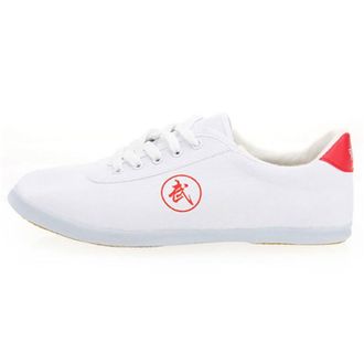 Generic Unisex Boxing Sport Gym Shoes, Comfortable for Children Adults Taekwondo Kung Fu(White,10.5 UK Child)