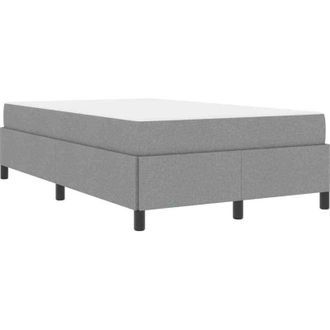 vidaXL Cama Tipo Box Spring Gris Claro, Negro 120 X 200 Cm Vidaxl