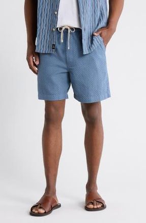 Lucky Brand Dobby Drawstring Shorts in China Blue at Nordstrom Rack, Size Large