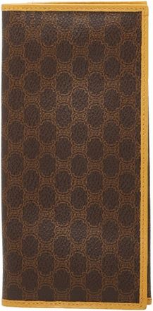Celine Brown Pvc Leather Long Wallet (Bi-Fold) (Pre-Owned)
